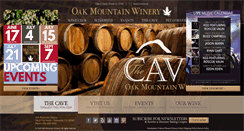Desktop Screenshot of oakmountainwinery.com